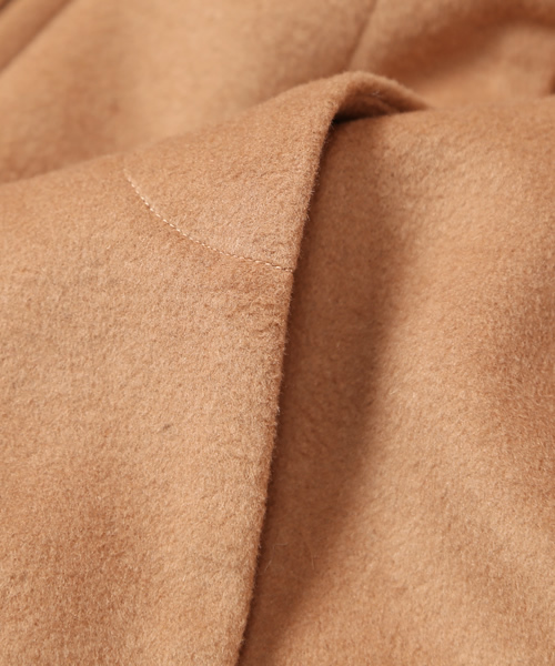 Soareak（ソアリーク）の「FOXファーツキテントラインコート（その他アウター・レディース・ネイビー/キャメル/マスタード・MEDIUM）」の15枚目の写真