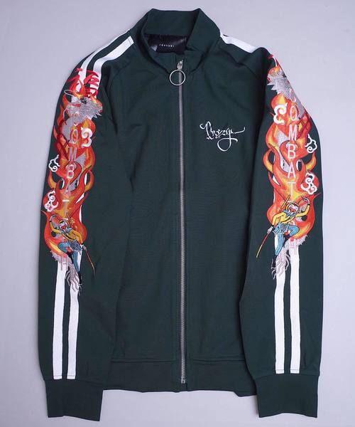 rovtski（ロフトスキー）の「LEESMA ドラゴンジャージー/LEESMA DRAGON JERZY（ブルゾン・レディース・ブラック/グリーン・FREE）」の13枚目の写真