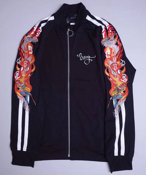 rovtski（ロフトスキー）の「LEESMA ドラゴンジャージー/LEESMA DRAGON JERZY（ブルゾン・レディース・ブラック/グリーン・FREE）」の17枚目の写真