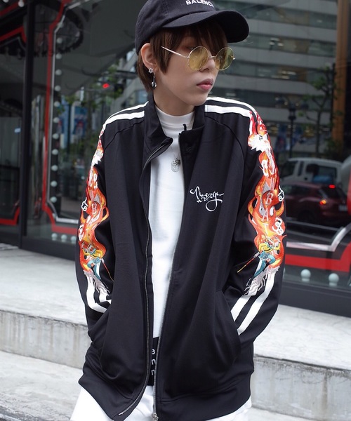 rovtski（ロフトスキー）の「LEESMA ドラゴンジャージー/LEESMA DRAGON JERZY（ブルゾン・レディース・ブラック/グリーン・FREE）」の20枚目の写真