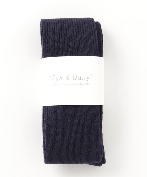 Fun & Daily(ファンアンドデイリー)の「F&D : カシミアタッチロングリブソックス(ソックス/靴下・レディース・ブラック/グレー/ベージュ/ネイビー/オリーブ・FREE)」の5枚目の写真