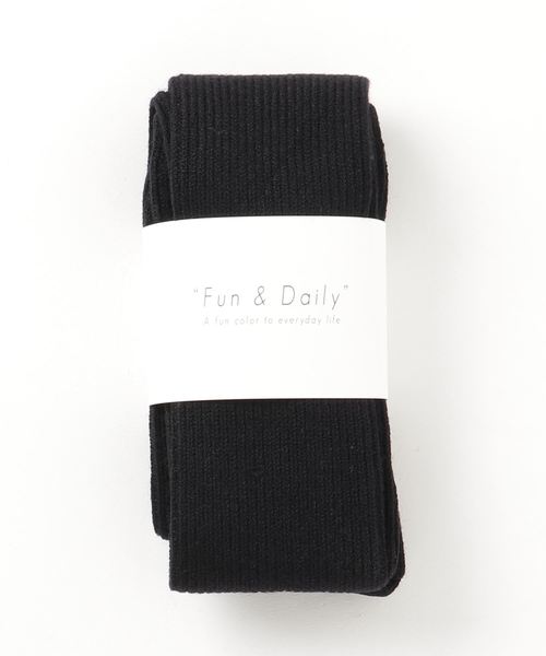 Fun & Daily(ファンアンドデイリー)の「F&D : カシミアタッチロングリブソックス(ソックス/靴下・レディース・ブラック/グレー/ベージュ/ネイビー/オリーブ・FREE)」の2枚目の写真