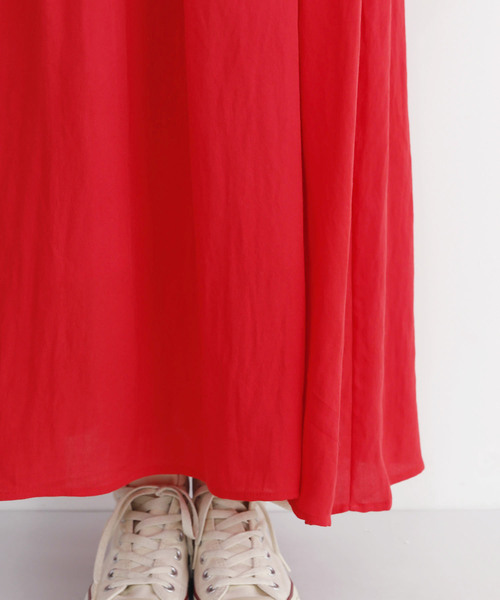 MERLOT(メルロー)の「フリルネックレースギャザーワンピース8171(ワンピース・レディース・ブラック/ベージュ/ネイビー/レッド・FREE)」の10枚目の写真