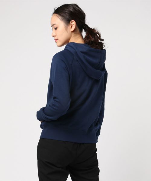 NEW BALANCE（ニューバランス）の「ニューバランス エッセンシャルフルジップフーディー AWJ91524（パーカー・レディース・ネイビー/ピンク・L/M/S/XL）」の4枚目の写真