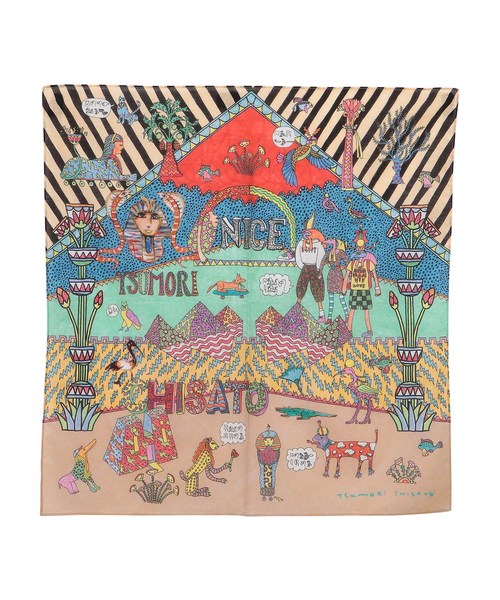 TSUMORI CHISATO(ツモリチサト)の「エジプトグラフィティバンダナ(ハンカチ/ハンドタオル)」|その他3