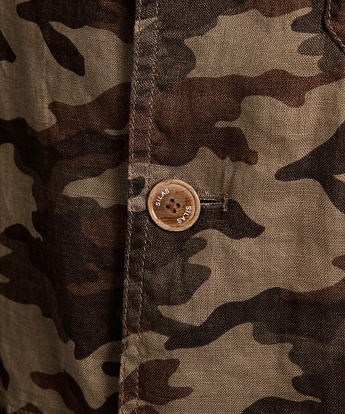 SILAS（サイラス）の「FRENCH LINEN JACKET（その他アウター・メンズ・ネイビー/カモフラージュ・3/1/2）」の6枚目の写真
