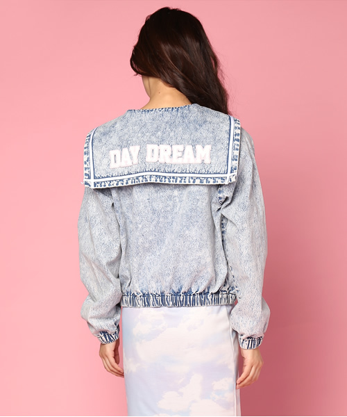 L.D.S.（エルディーエス）の「“COTTON CANDY HIGH” SAILOR BLOUSON（デニムジャケット・レディース・ブルー系/ネイビー系/ピンク系・FREE）」の9枚目の写真