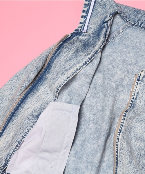 L.D.S.（エルディーエス）の「“COTTON CANDY HIGH” SAILOR BLOUSON（デニムジャケット・レディース・ブルー系/ネイビー系/ピンク系・FREE）」の14枚目の写真