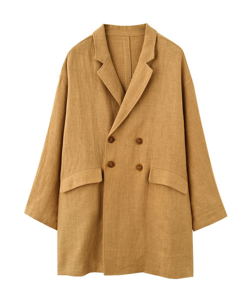 marjour(マージュール)の「LINEN OVER JAKET(テーラードジャケット・レディース・モカ・MEDIUM)」の10枚目の写真