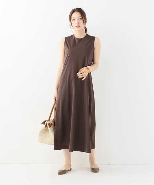La TOTALITE(ラトータリテ)の「フレアマキシワンピース【手洗い可能】◆(ワンピース・レディース・ブラック/ブラウン・FREE)」の5枚目の写真