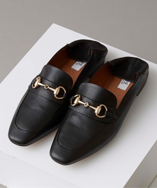 ROPE'(ロペ)の「【5サイズ展開】【2WAY】エアフィットビットローファー(ローファー)」|ブラック