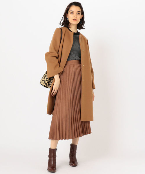 SHIPS(シップス)の「フェイクスエードプリーツスカート◇(スカート・レディース・オフホワイト/ピンク/ベージュ系その他/ライトピンク/ベージュ/ネイビー/ブラウン・ONE SIZE)」の14枚目の写真