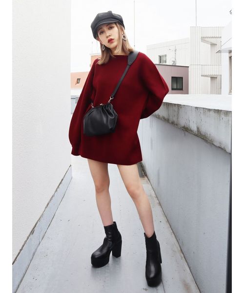 EMODA（エモダ）の「クロスボディコインバッグ（ショルダーバッグ・レディース・レッド/ブルー/ブラック・FREE）」の4枚目の写真