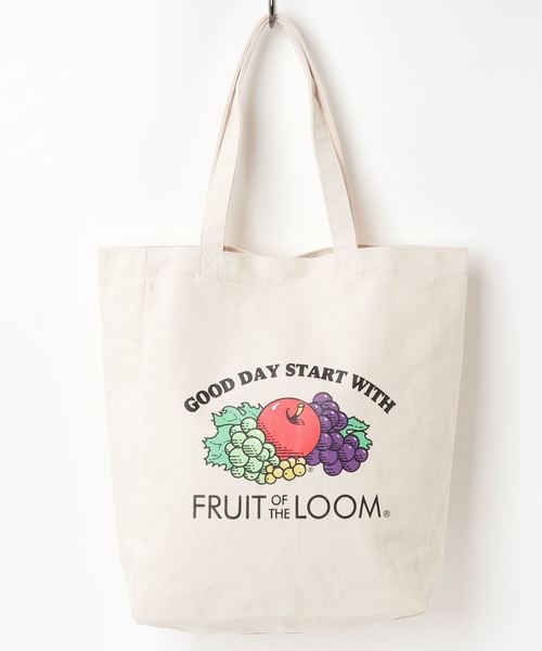 FRUIT OF THE LOOM（フルーツオブザルーム）の「【Fruit of the loom/フルーツオブザルーム】FTL BASIC BAG（トートバッグ・レディース・ブラック/ブラウン/ネイビー/オフホワイト/オレンジ/ミント・FREE）」の2枚目の写真
