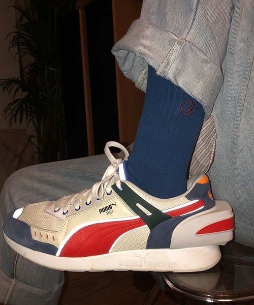 MASONPRINCE(メイソンプリンス)の「【MASONPRINCE】シンプル ブランドロゴ 8カラーソックス(ソックス/靴下・メンズ・ブラック/ブルー/ブラウン/グレー/アイボリー/カーキ/レッド/ホワイト・FREE)」の1枚目の写真