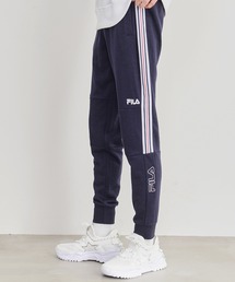 【別注】FILA/フィラ ブランド ロゴ スウェット ジャージ ライン ジョガーパンツ トラックパンツ
