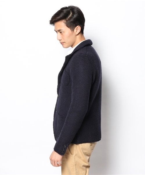 BEAMS F（ビームスエフ）の「DRUMOHR / 3ゲージニットジャケット