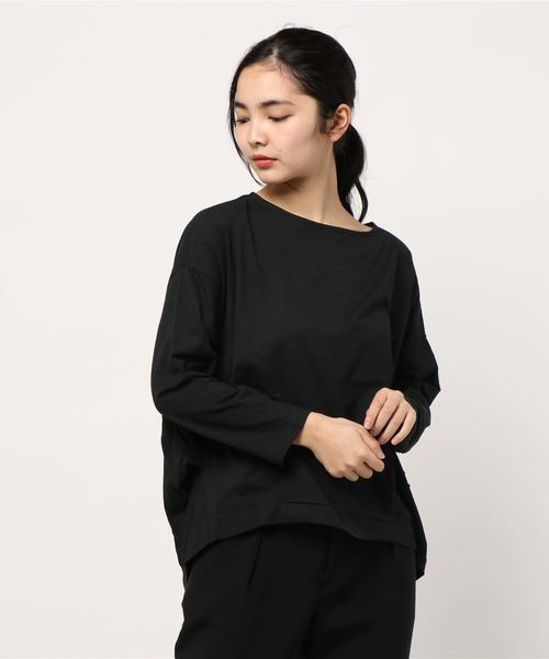 AMERICAN HOLIC(アメリカンホリック)の「フロントタックカットプルオーバー *●(Tシャツ/カットソー・レディース・ブラック/アイボリー/ブルー系その他2・L/M)」の3枚目の写真