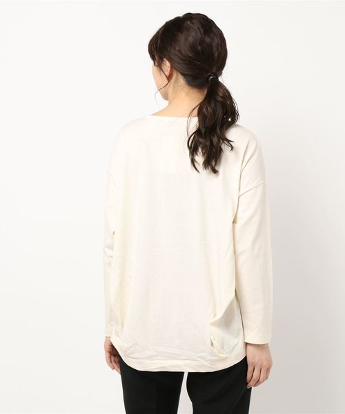 AMERICAN HOLIC(アメリカンホリック)の「フロントタックカットプルオーバー *●(Tシャツ/カットソー・レディース・ブラック/アイボリー/ブルー系その他2・L/M)」の5枚目の写真