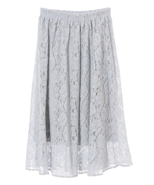 fifth（フィフス）の「総レースフラワーフレアスカート（スカート・レディース・ブラック/ブルー・MEDIUM）」の5枚目の写真