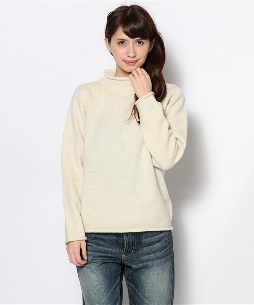 BEAMS BOY（ビームスボーイ）の「WARREN SCOTT×BEAMS BOY / ロールネック セーター（ニット/セーター・レディース・ホワイト/グレー/ブルー・ONE SIZE）」の2枚目の写真