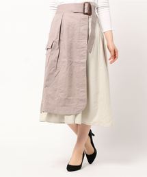 STYLEBLOCK（スタイルブロック）の「ウエストベルトフラップポケット切り替えラップ風スカート（スカート）」