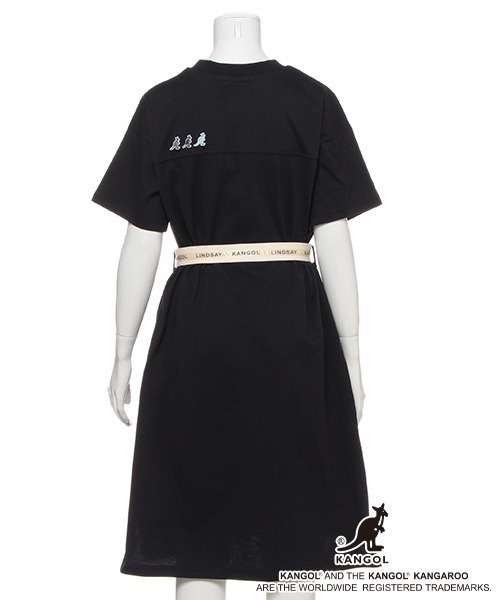 セール Kangol ロゴガチャベルトつきワンピース ワンピース Lindsay リンジィ のファッション通販 Zozotown