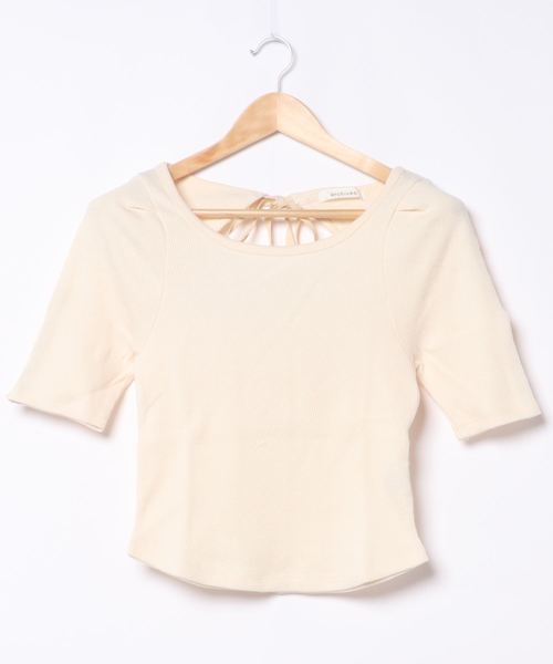 archives（アルシーヴ）の「パワショルバックシャンプルオーバー（Tシャツ/カットソー・レディース・カーキ/ブルー/アイボリー・MEDIUM）」の2枚目の写真