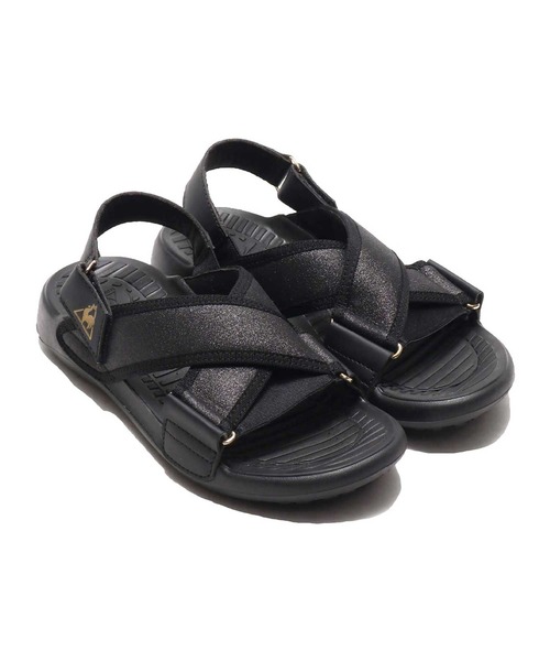 le coq sportif(ルコックスポルティフ)の「le coq sportif ルコック スポルティフ LA JUAN CROSS BRLT RACK(サンダル・レディース・ホワイト/ブラック・23.0cm/24.0cm/25.0cm)」の2枚目の写真