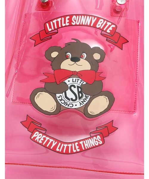 Little sunny bite（リトルサニーバイト）の「Cutie bear LSB logo pvc bag（トートバッグ・レディース・ピンク/イエロー/クリア・FREE）」の16枚目の写真