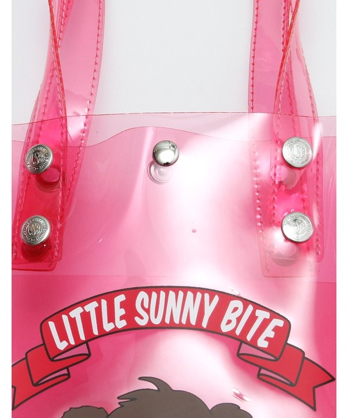 Little sunny bite（リトルサニーバイト）の「Cutie bear LSB logo pvc bag（トートバッグ・レディース・ピンク/イエロー/クリア・FREE）」の5枚目の写真