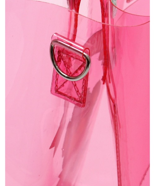 Little sunny bite（リトルサニーバイト）の「Cutie bear LSB logo pvc bag（トートバッグ・レディース・ピンク/イエロー/クリア・FREE）」の13枚目の写真