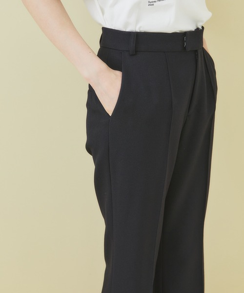 STUDIOUS（ステュディオス）の「【STUDIOUS】ライトツイルスリットフレアパンツ（その他パンツ・レディース・ワインレッド/カーキ/ブラック/パープル・2/1）」の11枚目の写真