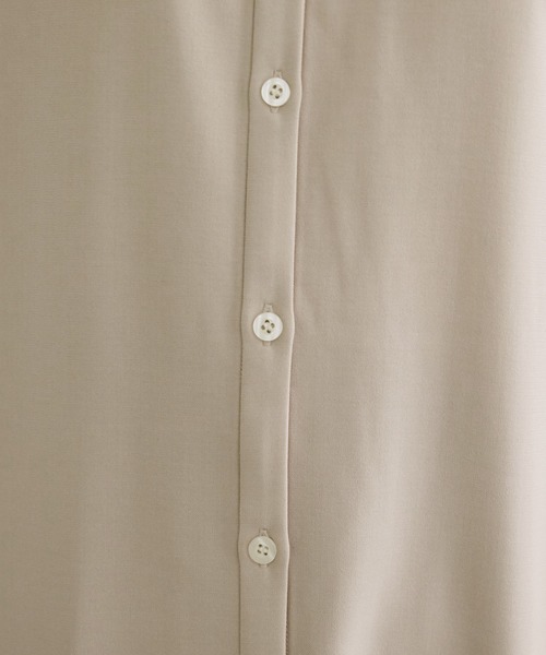 ADAM ET ROPE'（アダムエロペ）の「サイドスリットシャツワンピース（ワンピース・レディース・グリーン系その他2/ベージュ/キャメル/ダークブラウン・FREE）」の6枚目の写真