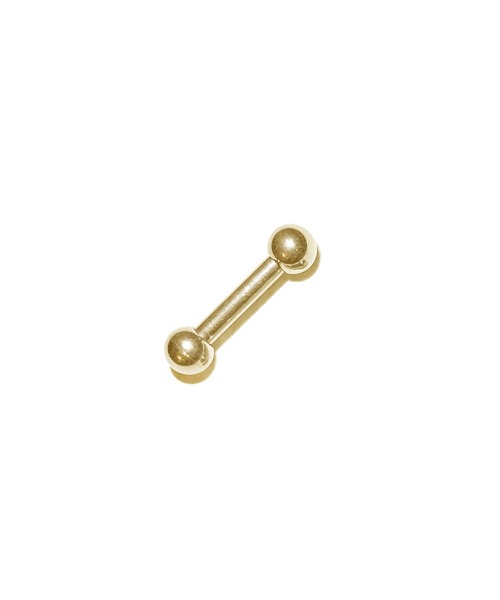 MORPH(モルフ)の「MORPH モルフ バーベルボディーピアス 8ゲージ 8mm~16mm(ピアス(片耳用)・メンズ・ゴールド・8/10/12/14/16)」の1枚目の写真