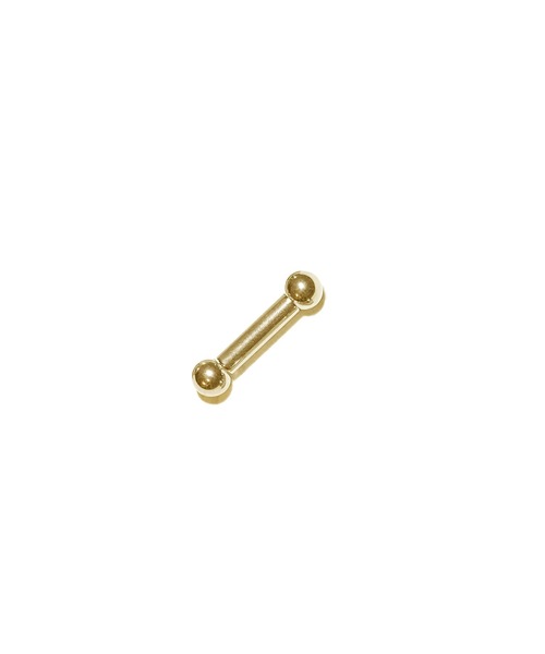 MORPH(モルフ)の「MORPH モルフ バーベルボディーピアス 8ゲージ 8mm~16mm(ピアス(片耳用)・メンズ・ゴールド・8/10/12/14/16)」の3枚目の写真