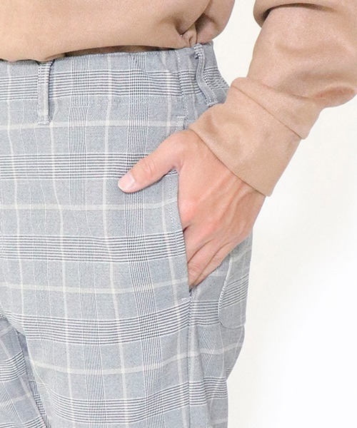 COMME　CA COMMUNE（コムサコミューン）の「ストレッチグレンチェッククライミングパンツ（その他パンツ・メンズ・ライトグレー/ネイビー・SMALL/MEDIUM/LARGE）」の8枚目の写真