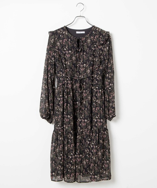 WEGO（ウィゴー）の「WEGO/フラワーフリルワンピース（ワンピース・レディース・ホワイト/ブラック・FREE）」の10枚目の写真