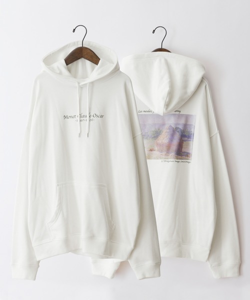 MONO-MART（モノマート）の「別注プリントART オーバーサイズ裏毛プルオーバーパーカー（パーカー・メンズ・ブラウン系その他3/ベージュ系その他/ホワイト系その他2/ホワイト系その他/ベージュ系その他4/グリーン系その他2/ブラック系その他4/ホワイト系その他3/ブラウン系その他/ブラック系その他/グリーン系その他4/グレー系その他3/グレー系その他5/ベージュ系その他3/ホワイト系その他4/グリーン系その他/グレー系その他4/ベージュ系その他2/ブラウン系その他2/グリーン系その他5/ブラウン系その他4/ブラック系その他5/ホワイト系その他5/グレー系その他2/グレー系その他/ブラック系その他3/グリーン系その他3/ベージュ系その他5/ブラウン系その他5/ブラック系その他2・M/L/S）」の4枚目の写真