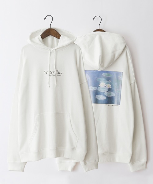 MONO-MART（モノマート）の「別注プリントART オーバーサイズ裏毛プルオーバーパーカー（パーカー・メンズ・ブラウン系その他3/ベージュ系その他/ホワイト系その他2/ホワイト系その他/ベージュ系その他4/グリーン系その他2/ブラック系その他4/ホワイト系その他3/ブラウン系その他/ブラック系その他/グリーン系その他4/グレー系その他3/グレー系その他5/ベージュ系その他3/ホワイト系その他4/グリーン系その他/グレー系その他4/ベージュ系その他2/ブラウン系その他2/グリーン系その他5/ブラウン系その他4/ブラック系その他5/ホワイト系その他5/グレー系その他2/グレー系その他/ブラック系その他3/グリーン系その他3/ベージュ系その他5/ブラウン系その他5/ブラック系その他2・M/L/S）」の6枚目の写真