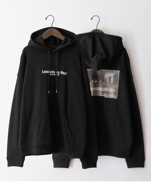 MONO-MART（モノマート）の「別注プリントART オーバーサイズ裏毛プルオーバーパーカー（パーカー・メンズ・ブラウン系その他3/ベージュ系その他/ホワイト系その他2/ホワイト系その他/ベージュ系その他4/グリーン系その他2/ブラック系その他4/ホワイト系その他3/ブラウン系その他/ブラック系その他/グリーン系その他4/グレー系その他3/グレー系その他5/ベージュ系その他3/ホワイト系その他4/グリーン系その他/グレー系その他4/ベージュ系その他2/ブラウン系その他2/グリーン系その他5/ブラウン系その他4/ブラック系その他5/ホワイト系その他5/グレー系その他2/グレー系その他/ブラック系その他3/グリーン系その他3/ベージュ系その他5/ブラウン系その他5/ブラック系その他2・M/L/S）」の8枚目の写真