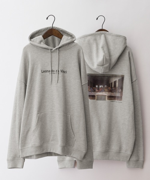 MONO-MART（モノマート）の「別注プリントART オーバーサイズ裏毛プルオーバーパーカー（パーカー・メンズ・ブラウン系その他3/ベージュ系その他/ホワイト系その他2/ホワイト系その他/ベージュ系その他4/グリーン系その他2/ブラック系その他4/ホワイト系その他3/ブラウン系その他/ブラック系その他/グリーン系その他4/グレー系その他3/グレー系その他5/ベージュ系その他3/ホワイト系その他4/グリーン系その他/グレー系その他4/ベージュ系その他2/ブラウン系その他2/グリーン系その他5/ブラウン系その他4/ブラック系その他5/ホワイト系その他5/グレー系その他2/グレー系その他/ブラック系その他3/グリーン系その他3/ベージュ系その他5/ブラウン系その他5/ブラック系その他2・M/L/S）」の13枚目の写真