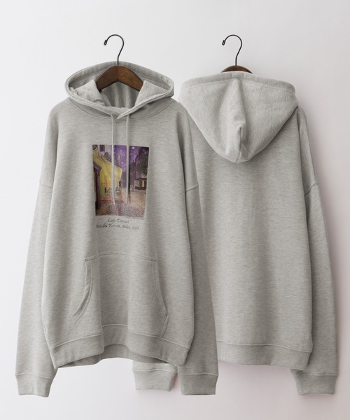 MONO-MART（モノマート）の「別注プリントART オーバーサイズ裏毛プルオーバーパーカー（パーカー・メンズ・ブラウン系その他3/ベージュ系その他/ホワイト系その他2/ホワイト系その他/ベージュ系その他4/グリーン系その他2/ブラック系その他4/ホワイト系その他3/ブラウン系その他/ブラック系その他/グリーン系その他4/グレー系その他3/グレー系その他5/ベージュ系その他3/ホワイト系その他4/グリーン系その他/グレー系その他4/ベージュ系その他2/ブラウン系その他2/グリーン系その他5/ブラウン系その他4/ブラック系その他5/ホワイト系その他5/グレー系その他2/グレー系その他/ブラック系その他3/グリーン系その他3/ベージュ系その他5/ブラウン系その他5/ブラック系その他2・M/L/S）」の15枚目の写真