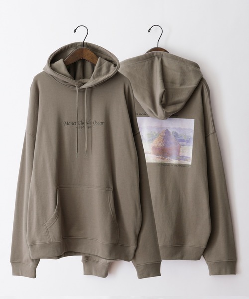 MONO-MART（モノマート）の「別注プリントART オーバーサイズ裏毛プルオーバーパーカー（パーカー・メンズ・ブラウン系その他3/ベージュ系その他/ホワイト系その他2/ホワイト系その他/ベージュ系その他4/グリーン系その他2/ブラック系その他4/ホワイト系その他3/ブラウン系その他/ブラック系その他/グリーン系その他4/グレー系その他3/グレー系その他5/ベージュ系その他3/ホワイト系その他4/グリーン系その他/グレー系その他4/ベージュ系その他2/ブラウン系その他2/グリーン系その他5/ブラウン系その他4/ブラック系その他5/ホワイト系その他5/グレー系その他2/グレー系その他/ブラック系その他3/グリーン系その他3/ベージュ系その他5/ブラウン系その他5/ブラック系その他2・M/L/S）」の19枚目の写真