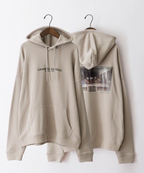 MONO-MART（モノマート）の「別注プリントART オーバーサイズ裏毛プルオーバーパーカー（パーカー・メンズ・ブラウン系その他3/ベージュ系その他/ホワイト系その他2/ホワイト系その他/ベージュ系その他4/グリーン系その他2/ブラック系その他4/ホワイト系その他3/ブラウン系その他/ブラック系その他/グリーン系その他4/グレー系その他3/グレー系その他5/ベージュ系その他3/ホワイト系その他4/グリーン系その他/グレー系その他4/ベージュ系その他2/ブラウン系その他2/グリーン系その他5/ブラウン系その他4/ブラック系その他5/ホワイト系その他5/グレー系その他2/グレー系その他/ブラック系その他3/グリーン系その他3/ベージュ系その他5/ブラウン系その他5/ブラック系その他2・M/L/S）」の22枚目の写真