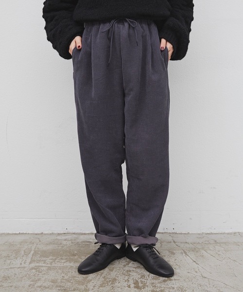 Libra Cue（リブラ キュー）の「コーデュロイシェフパンツ（その他パンツ・レディース・ホワイト/ブラック/グレー/ブラウン・FREE）」の4枚目の写真