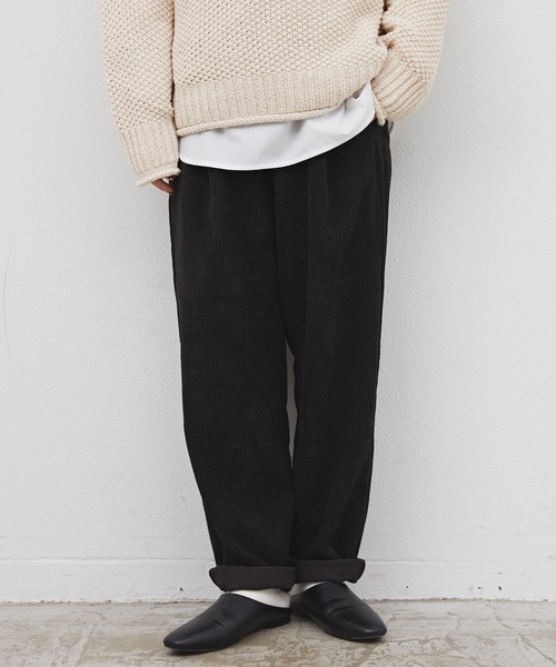 Libra Cue（リブラ キュー）の「コーデュロイシェフパンツ（その他パンツ・レディース・ホワイト/ブラック/グレー/ブラウン・FREE）」の3枚目の写真
