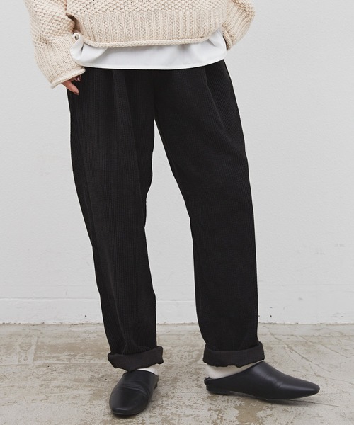 Libra Cue（リブラ キュー）の「コーデュロイシェフパンツ（その他パンツ・レディース・ホワイト/ブラック/グレー/ブラウン・FREE）」の13枚目の写真