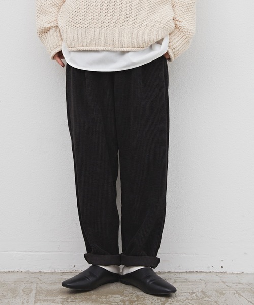 Libra Cue（リブラ キュー）の「コーデュロイシェフパンツ（その他パンツ・レディース・ホワイト/ブラック/グレー/ブラウン・FREE）」の14枚目の写真