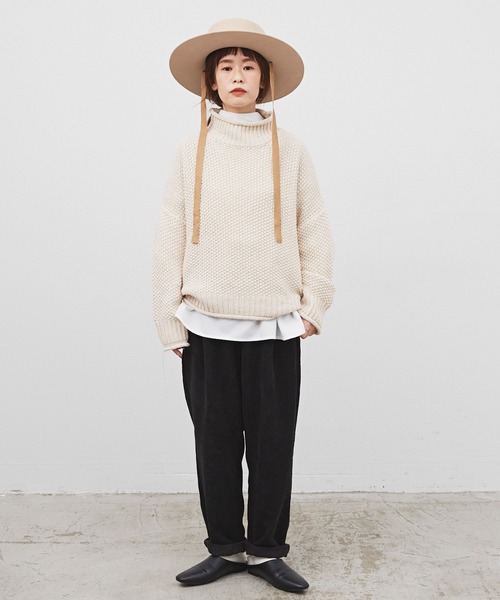 Libra Cue（リブラ キュー）の「コーデュロイシェフパンツ（その他パンツ・レディース・ホワイト/ブラック/グレー/ブラウン・FREE）」の16枚目の写真